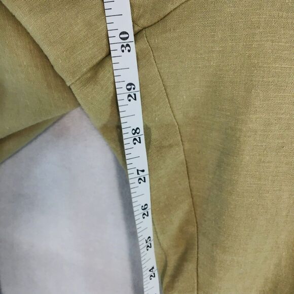 Lane Bryant Tan Khaki Linen Blend Wide Leg Pants Women's Size 22 Boho Beachy - Picture 10 of 13